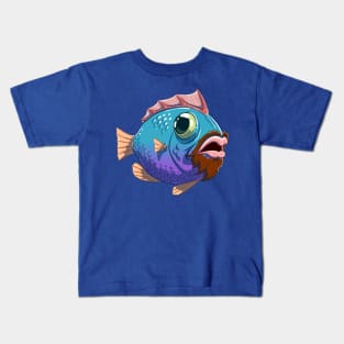 Beard Fish Kids T-Shirt